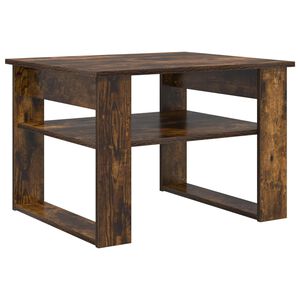 vidaXL Couchtisch Ger&auml;ucherte Eiche 64 x 54 x 44 cm Holzwerkstoff