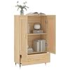 vidaXL Highboard Sonoma-Eiche 69,5x31x115 cm Holzwerkstoff