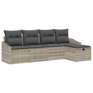 vidaXL Sofa Set 6 stk. Poly-Rattan
