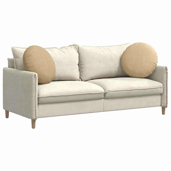 vidaXL Sitzkissen 2 pcs Grau-Gr&uuml;n &Oslash; 50 cm Cordstoff