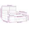 vidaXL Boxspringbett mit Matratze Hellgrau 160 x 200 cm Stoff