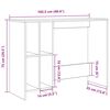 vidaXL Schreibtisch Artisan-Eiche 102,5x35x75 cm Holzwerkstoff