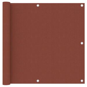 vidaXL Balkon-Sichtschutz Terrakotta-Rot 90x300 cm Oxford-Gewebe
