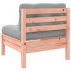vidaXL Gartensofa ohne Armlehnen mit Kissen Massivholz Douglasie