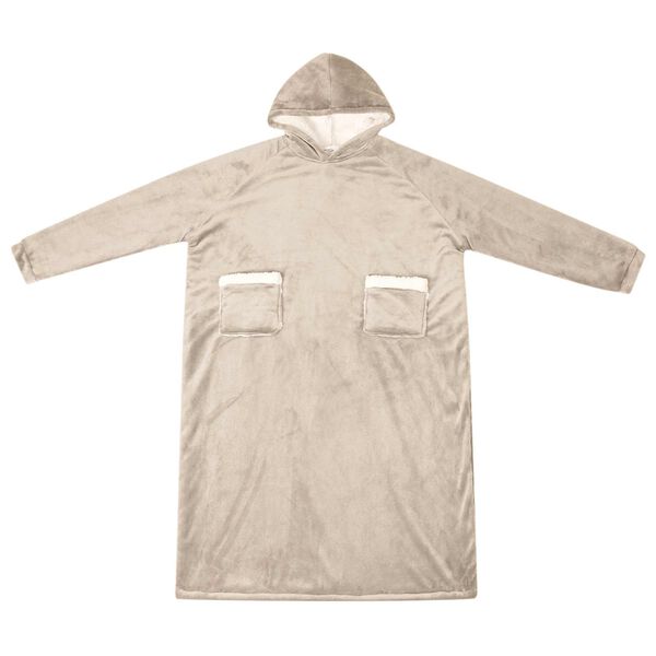 vidaXL Decken-Hoodie Beige XL Fleece und Flanell
