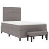 vidaXL Boxspringbett mit Matratze Taupe 120 x 190 cm Stoff
