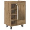 vidaXL Golf Schrank Mit Rad Uni Artisan-Eiche 65 x 45 x 98 cm