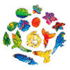 UNIDRAGON 193-tlg. Holzpuzzle Playful Parrots Medium 44x25 cm