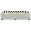 vidaXL Bettgestell ohne Matratze Hellgrau 140x200 cm Samt
