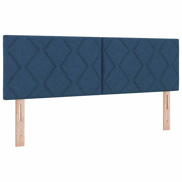 vidaXL Kopfteil mit Kopfteil Blau 160 cm Kunstleder