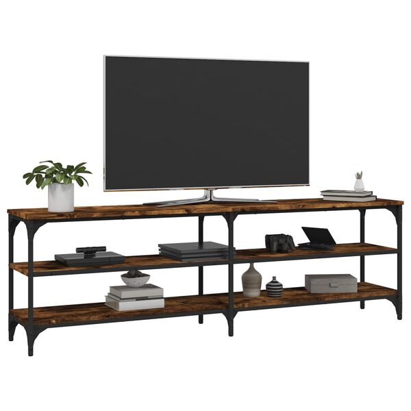 vidaXL TV-Schrank Räuchereiche 160x30x50 cm Holzwerkstoff