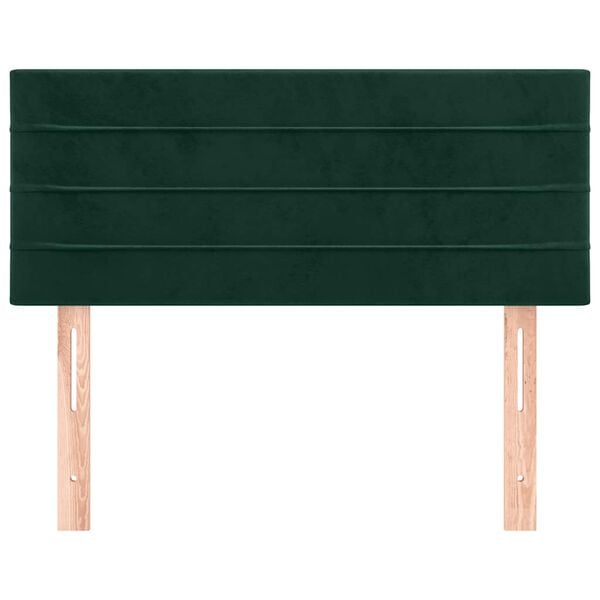 vidaXL Kopfteil Dunkelgr&uuml;n 100x5x78/88 cm Samt