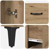vidaXL Highboard Artisan-Eiche 69,5 x 34 x 180 cm Holzwerkstoff