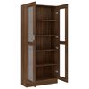 vidaXL Vitrinenschrank Braun Eichen-Optik 82,5x30,5x185 cm