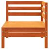 vidaXL Garten-Ecksofa Wachsbraun Massivholz Kiefer
