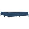 vidaXL Boxspringbett mit Matratze Blau 200 x 200 cm Stoff