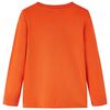 Kinder-Langarmshirt Orange 128