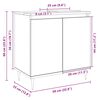 vidaXL Badschrank Sonoma-Eiche 58x33x60 cm Holzwerkstoff