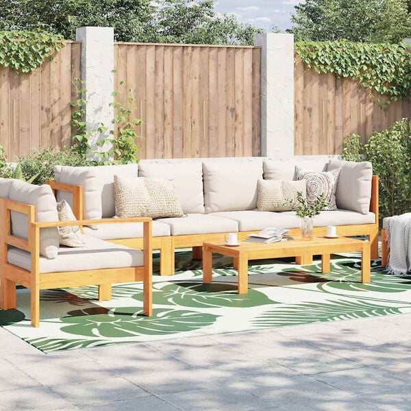 vidaXL Outdoor Teppich ARAKIL Blatt 300 x 400 cm PP