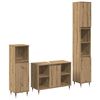 vidaXL Badezimmerm&ouml;bel-Set 3 Stk. Artisan-Eiche 30 x 30 x 180 cm