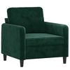 vidaXL Sessel Dunkelgr&uuml;n 60 cm Samt