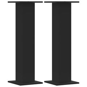 vidaXL Lautsprecherst&auml;nder 2 Stk. Schwarz 30x30x95 cm Holzwerkstoff