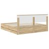 vidaXL Bettrahmen Sonoma-Eiche 180 x 200 cm Ingenieurs Holz