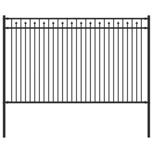 vidaXL Spitzenzaun BAARLO 200 x 116 cm Pulverbeschichteter Stahl