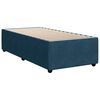 vidaXL Boxspringbett mit Matratze Dunkelblau 100x200 cm Samt