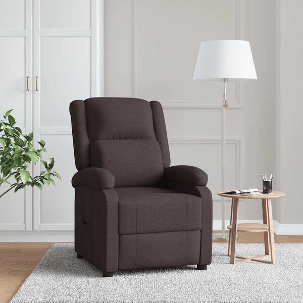 vidaXL Relaxsessel Dunkelbraun Stoff