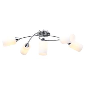 vidaXL Deckenleuchte mit Keramik-Lampenschirmen f&uuml;r 5 E14 Gl&uuml;hlampen