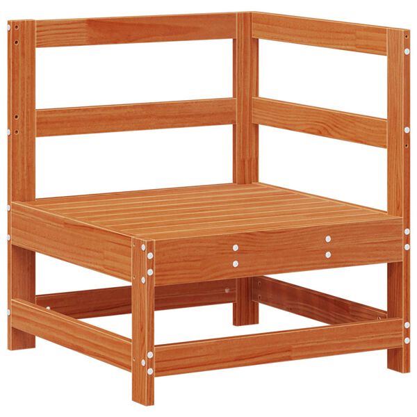 vidaXL Garten-Lounge-Set 6 pcs Wachsbraun Massives Kiefernholz