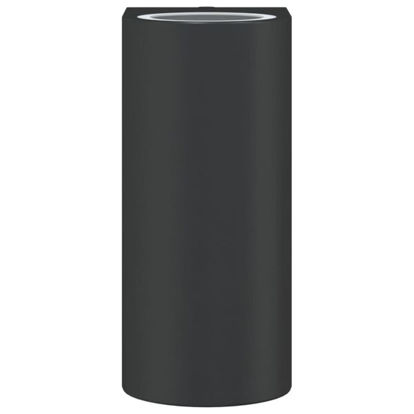 vidaXL Außenwandleuchte Schwarz Aluminiumdruckguss