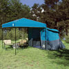 vidaXL Camping-Zelt-Set mit Dach 2 pcs Blau Taffeta und Stoff
