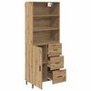 vidaXL Highboard mit Schubladen Artisan-Eiche 69,5 x 34 x 180 cm