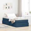vidaXL Aufbewahrungsbett mit Matratze Blau 90 x 190 cm Polyester