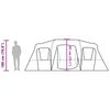 vidaXL Tunnel-Familienzelt 16 Personen Grau Wasserdicht