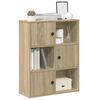 vidaXL Bücherregal Sonoma-Eiche 60x24x76,5 cm Holzwerkstoff