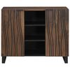 vidaXL Sideboard Braun 90 x 33 x 75 cm massives Mangoholz