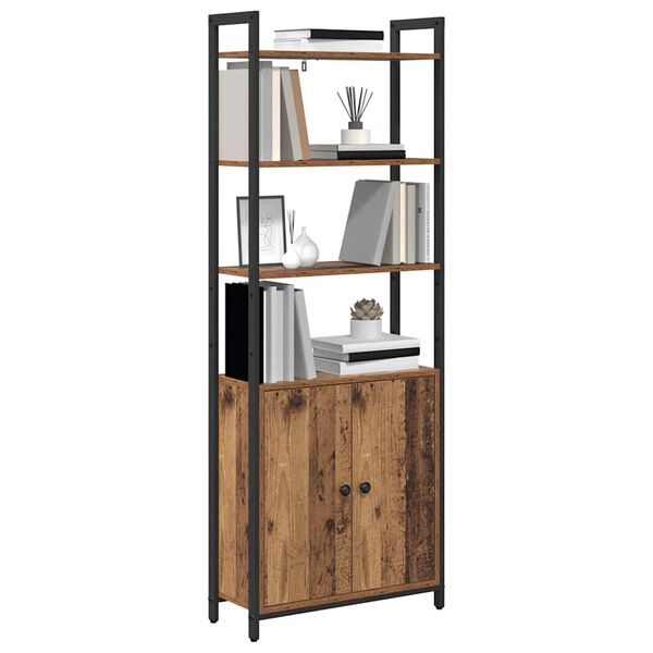vidaXL B&uuml;cherregal Altholz 60 x 24 x 161 cm Holzwerkstoff
