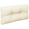 vidaXL Palettenkissen Creme 70x40x12 cm Stoff