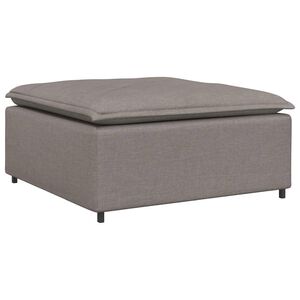 vidaXL Modulares Sofa-Fu&szlig;hocker-Modul Taupe 100x100x48 cm