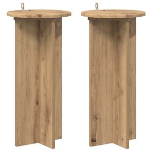 vidaXL Pflanzenst&auml;nder 2 pcs Artisan-Eiche 29,5 x 29,5 x 60 cm