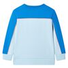 Kinder-Sweatshirt Knallblau und Hellblau 104