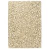 vidaXL Teppich Wollfilz Kiesel 80&times;150cm Beige/Grau/Braun/Schokolade