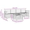 vidaXL Sofagarnituren Natur Massivholz Akazie