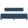vidaXL Boxspringbett mit Matratze mit Kopfteil Blau 180 x 200 cm Stoff