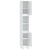 vidaXL Badschrank Wei&szlig; 30x30x190 cm Holzwerkstoff