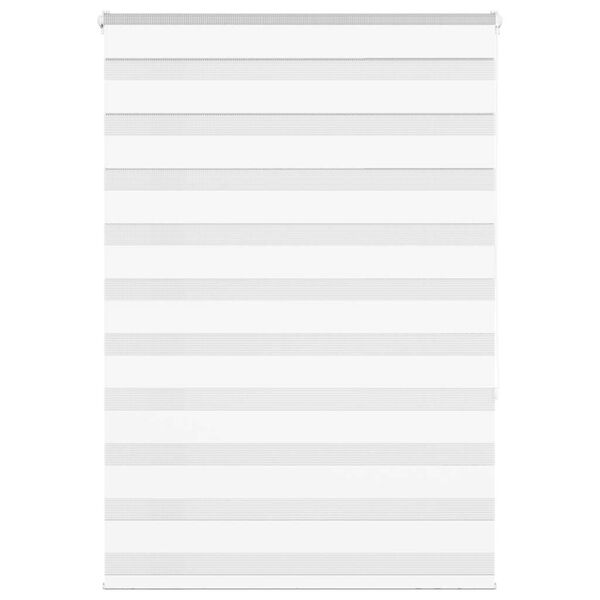 vidaXL Doppelrollo Weiß 115x150 cm Stoffbreite 110,9 cm Polyester