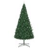 vidaXL Weihnachtsbaum mit dekorativen Lichterketten Gr&uuml;n 400 cm PVC